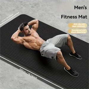 1 thick non-slip black yoga mat